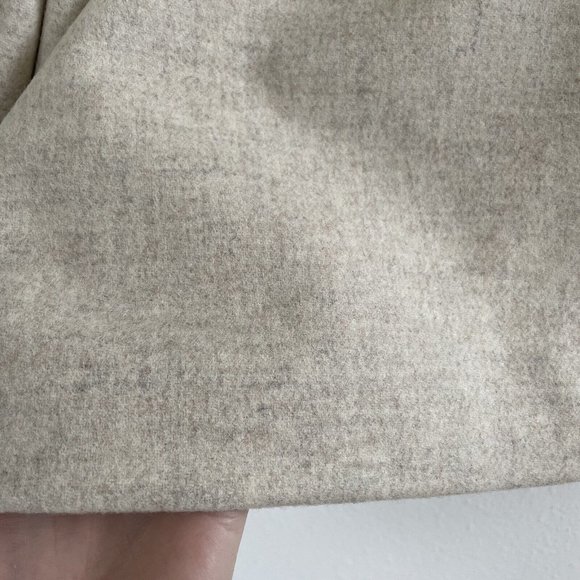 Bonnie & Norma Wool Blend Size Medium Full Zip Hooded Jacket Neutral Tan Vintage - Picture 10 of 13